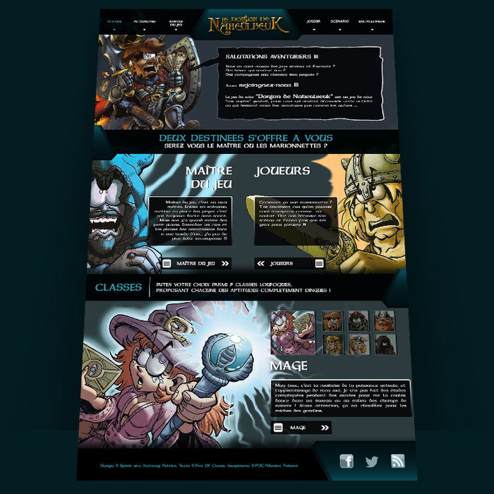 Webdesign Donjon de Naheulbeuk